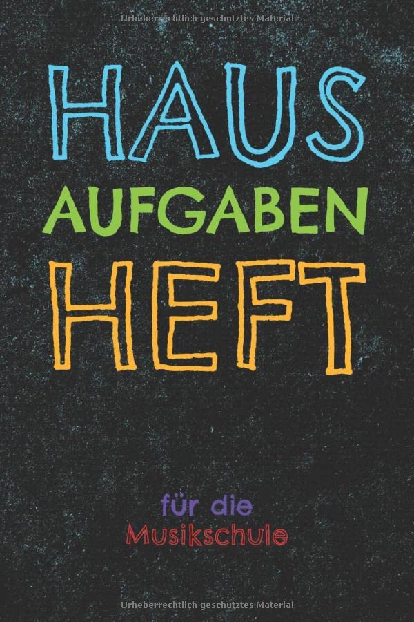Hausaufgabenheft für die Musikschule: Hausaufgabenheft zur Unterstützung im Musikunterricht & Instrumentalunterricht inkl. Übeplan und Notenlinien. ... Instrumentallehrer und Musiklehrer. Arts & Music