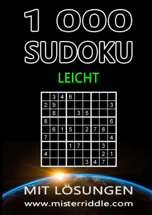 1000 SUDOKU - LEICHT - MIT LÖSUNGEN Leisure & Fun