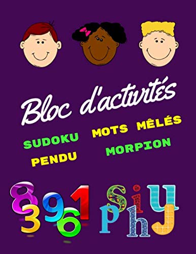 Bloc d'activités Sudoku, Mots Mêlés, Pendu, Morpion: Cahier de Jeux Pour Enfants, Sudoku Classique Pour Débutants 9x9, Niveau Facile, Mots Cachés, Tic Tac Toe, OXO, Grande Taille (Casse-tête, Band 3) Tiptoi & Games