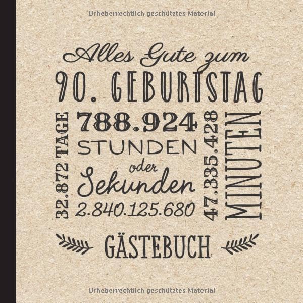 Alles Gute zum 90. Geburtstag: Vintage Gästebuch zum 90.Geburtstag für Mann oder Frau - 90 Jahre Geburtstagsgeschenk & Deko - Buch für Glückwünsche und Fotos der Gäste Hobbies & Crafts