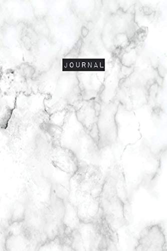 Journal in Marmordesign (weiß): 150 Seiten | Punktraster | A5 | Tagebuch | To-do | Notizen | Bullet Journal | Notizbuch | Notebook | Composition Notebook Essays & Short Stories