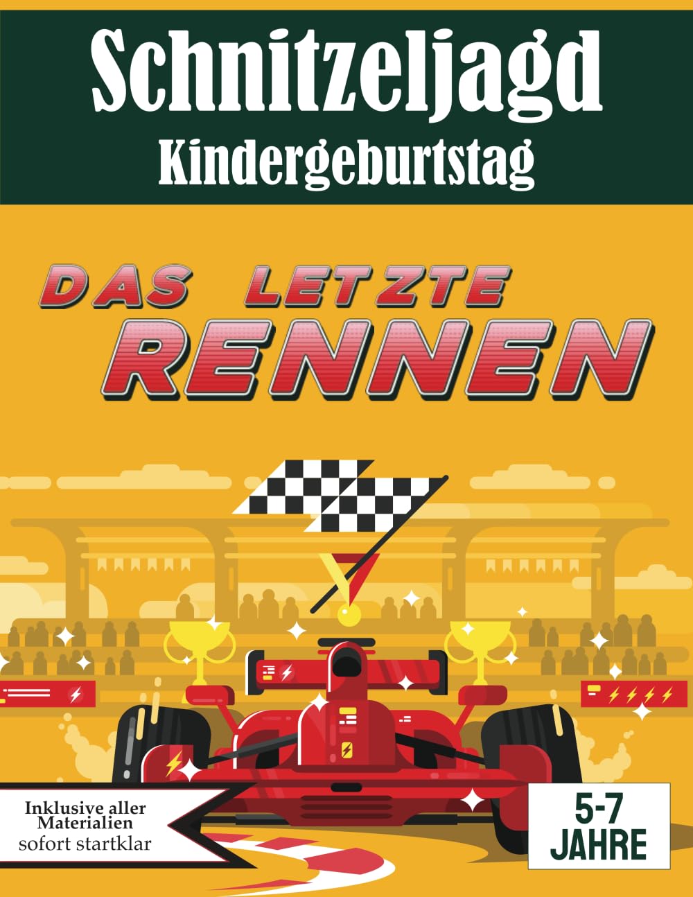 Schnitzeljagd Kindergeburtstag: Das letzte Rennen: All inclusive Schnitzeljagd Set | für 5-7 Jährige | bis zu 8 Kinder (Partyspiele zum Kindergeburtstag) Tiptoi & Games