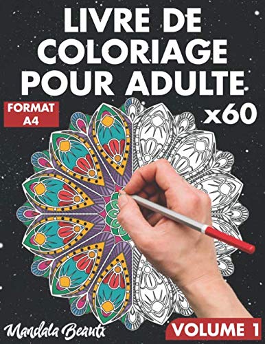 Livre de coloriage pour adulte: 60 mandalas pour la réduction du stress au format A4 / de mandalas simples à complexes avec effet anti-stress / Livre ... en toute conscience (Back in Black, Band 1) Film, Art & Culture