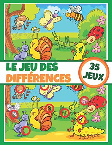 Le jeu des différences - 35 jeux: Cahier d’activités pour enfant - Livre de jeux - Dès 5 ans - Entièrement coloriable Novels & Short Stories