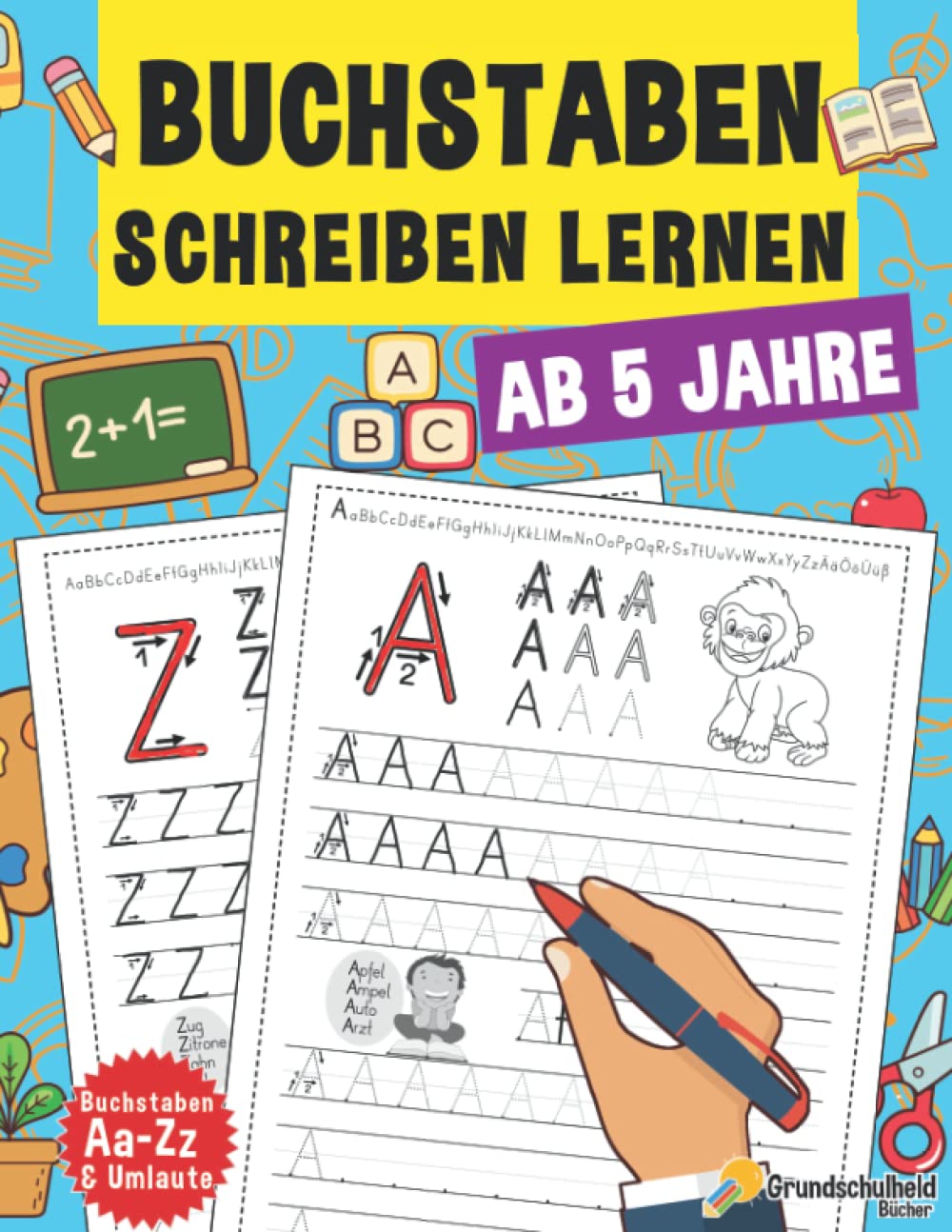 Buchstaben Schreiben Lernen: Vorschule Übungshefte Ab 5 Jahre Für Junge Und Mädchen, Auch Für Kindergarten Und Grundschule, Perfekt zum Üben (XXL ... Mädchen - Topfit für den Schulstart, Band 6) Media & Communication