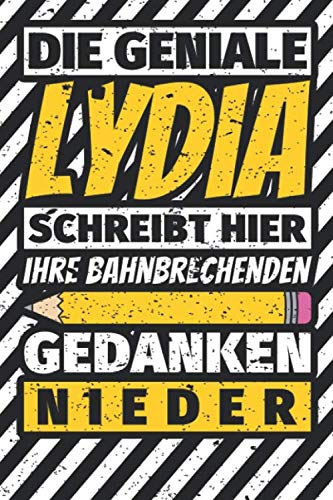 Notizbuch liniert: Lydia Geschenke lustiger Spruch Vorname Books