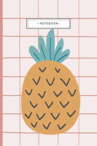 Graph Paper Composition Notebook: Fruit Notebook Pineapple - Regular Size ( 6 x 9 inches ) - 100 Pages - Quad Ruled 5 Squares Per Inch ( 5x5 ) ( Pastel Notebook / Journal ) Business, Finance & Career
