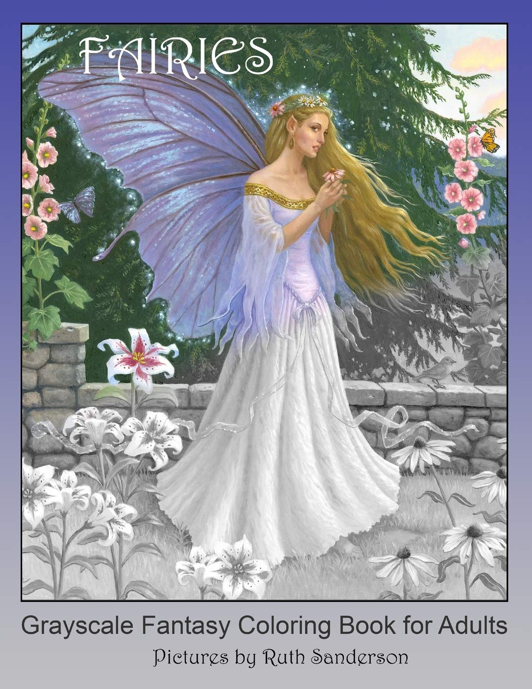 FAIRIES: Grayscale Fantasy Coloring Book for Adults Film, Art & Culture