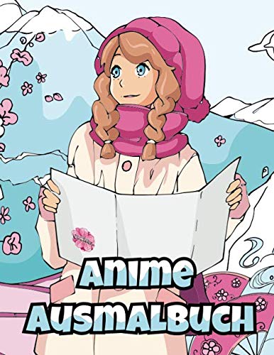 Anime Ausmalbuch: Manga Illustrationen zum Malen Manga