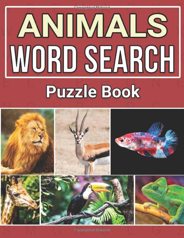Animals Word Search: Large Print Word Search Puzzle Book About Animals & Nature | 8.5 x 11 Inches, 52 Pages, 40 Puzzles For Adults and Kids | Gift For Animal Lover Mathematics