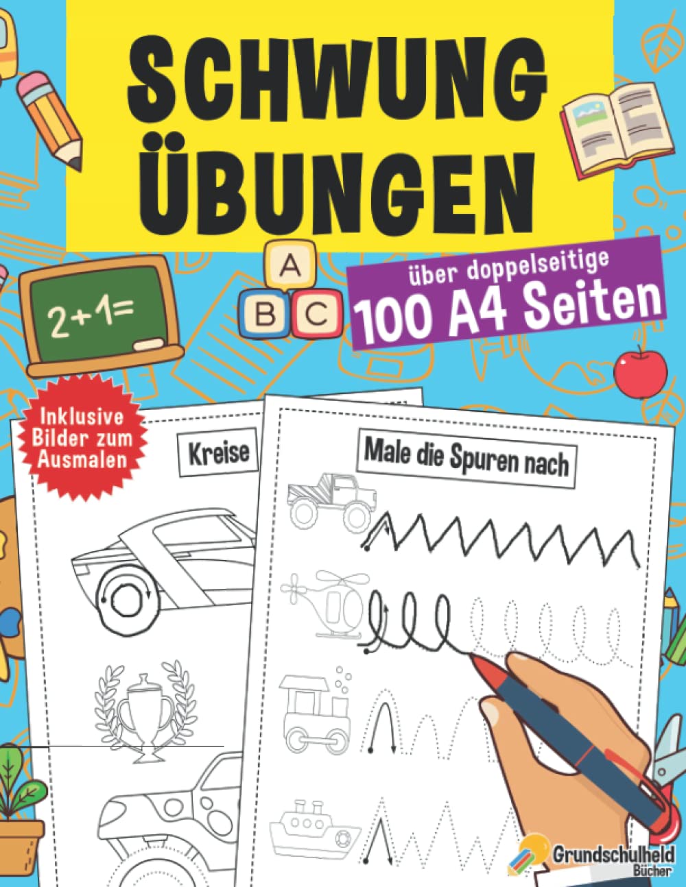 Schwungübungen ab 4 Jahren: Der große Kindergartenblock - Vorschulheft und Vorschulbuch - Übungsheft für Kindergarten und Vorschule - A4 Vorschulblock ... - auch für Kindergarten und Schule, Band 3) Computer Science Books