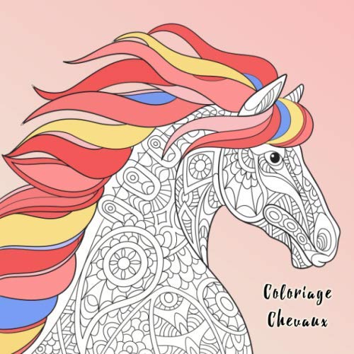 Coloriage Chevaux: 50 des motifs merveilleux de chevaux à colorier pour enfants et adultes + BONUS. Encouragez votre créativité et concentration avec le livre de coloriage chevaux. book