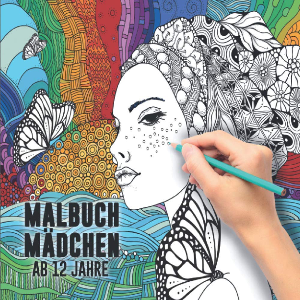 Malbuch Mädchen ab 12 Jahre: Ein perfektes Geschenk für Mädchen um ihrer Kreativität freien Raum zu lassen – Ausmalbilder für Mädchen Manga