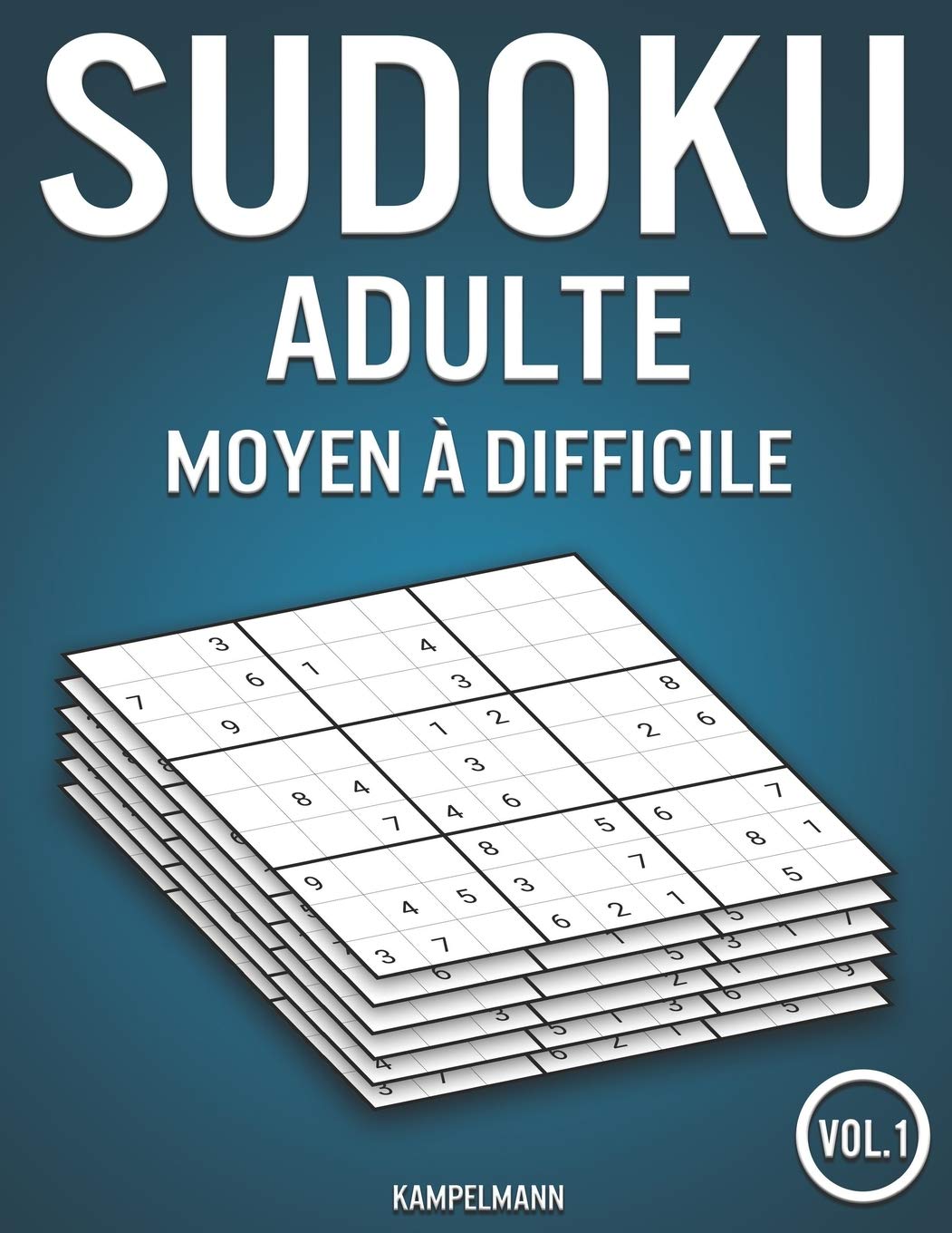 Sudoku adulte moyen à difficile: 400 Sudokus avec solutions moyen à difficile (Vol. 1) book