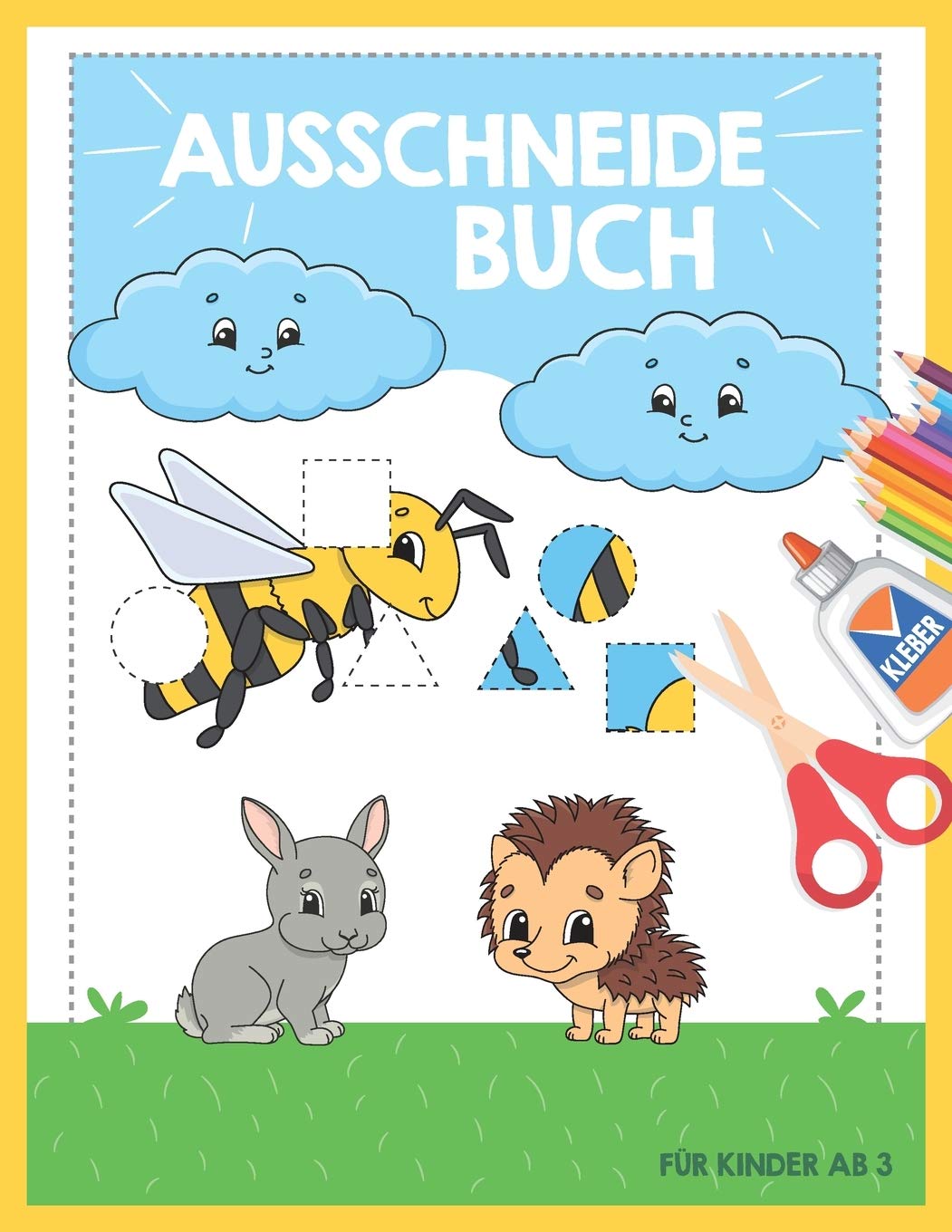 Ausschneide-Buch für Kinder ab 3: großes Bastelbuch zum Schneiden lernen für Jungen und Mädchen (ab 3 Jahre) Tiptoi & Games