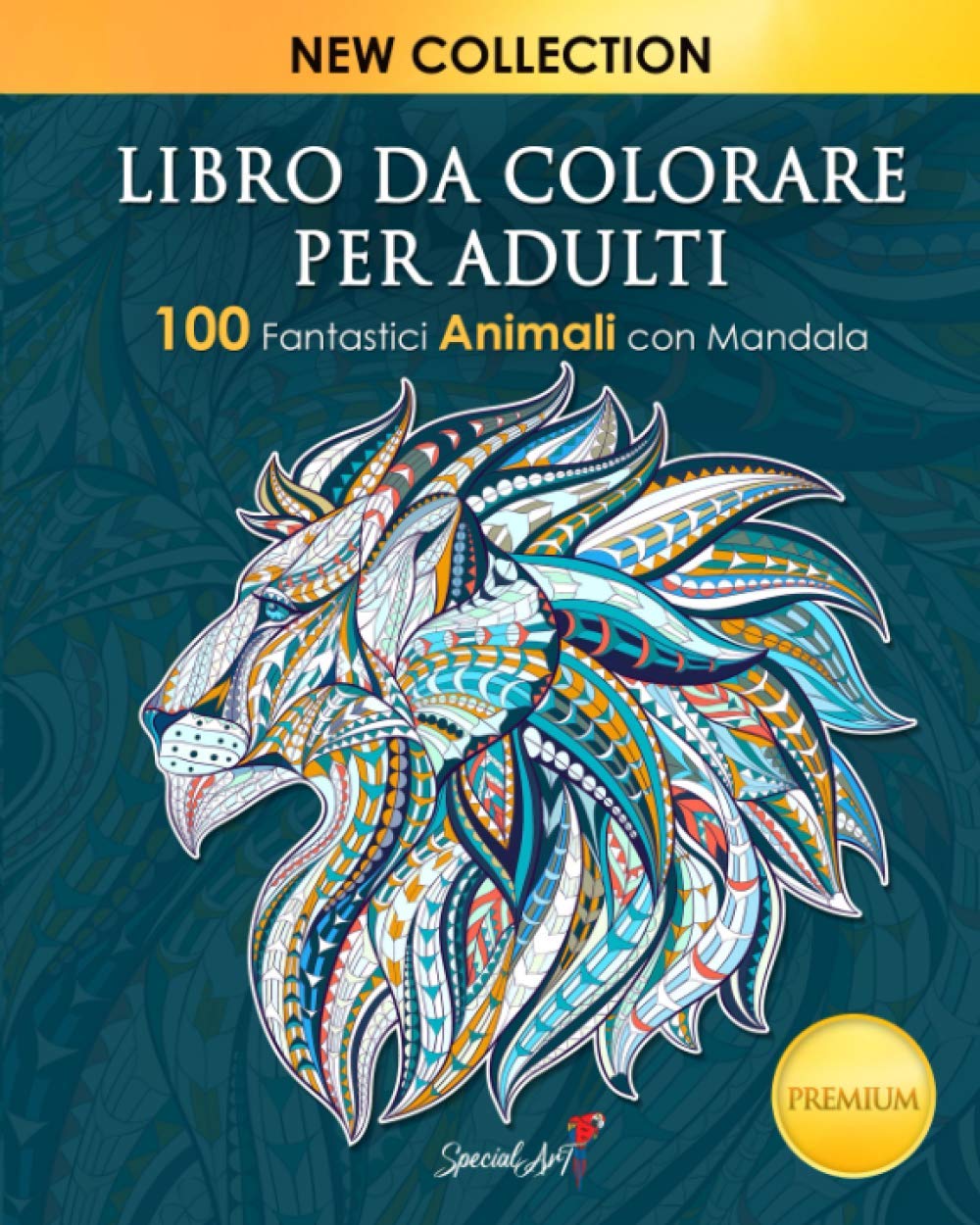 Libro Da Colorare Per Adulti: 100 Fantastici Animali con mandala da colorare. Ottimo passatempo per adulti, libro antistress per rilassarsi con bellissimi disegni da colorare. book