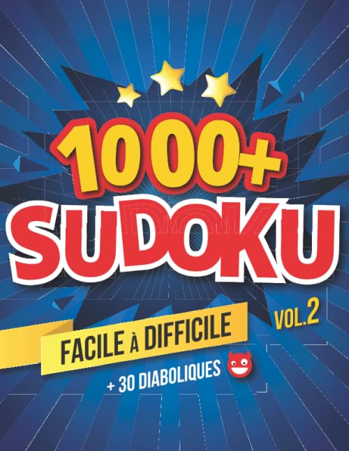 1000+ SUDOKU | FACILE à DIFFICILE + 30 Diaboliques | Vol. 2: Grilles de Sudoku pour adultes | 21x28cm book