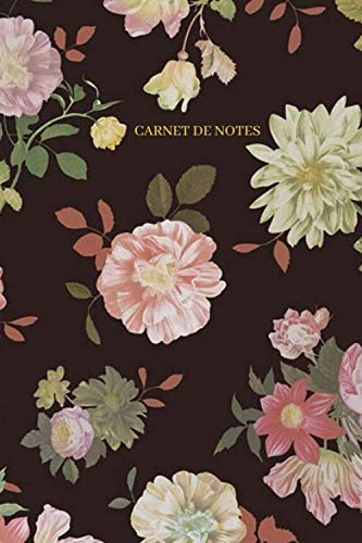 Carnet de notes :: carnet de notes floral - carnet 100 pages à remplir - format A5 - pages lignées et pages blanches - carnet fleurs - carnet fleurs vintage book