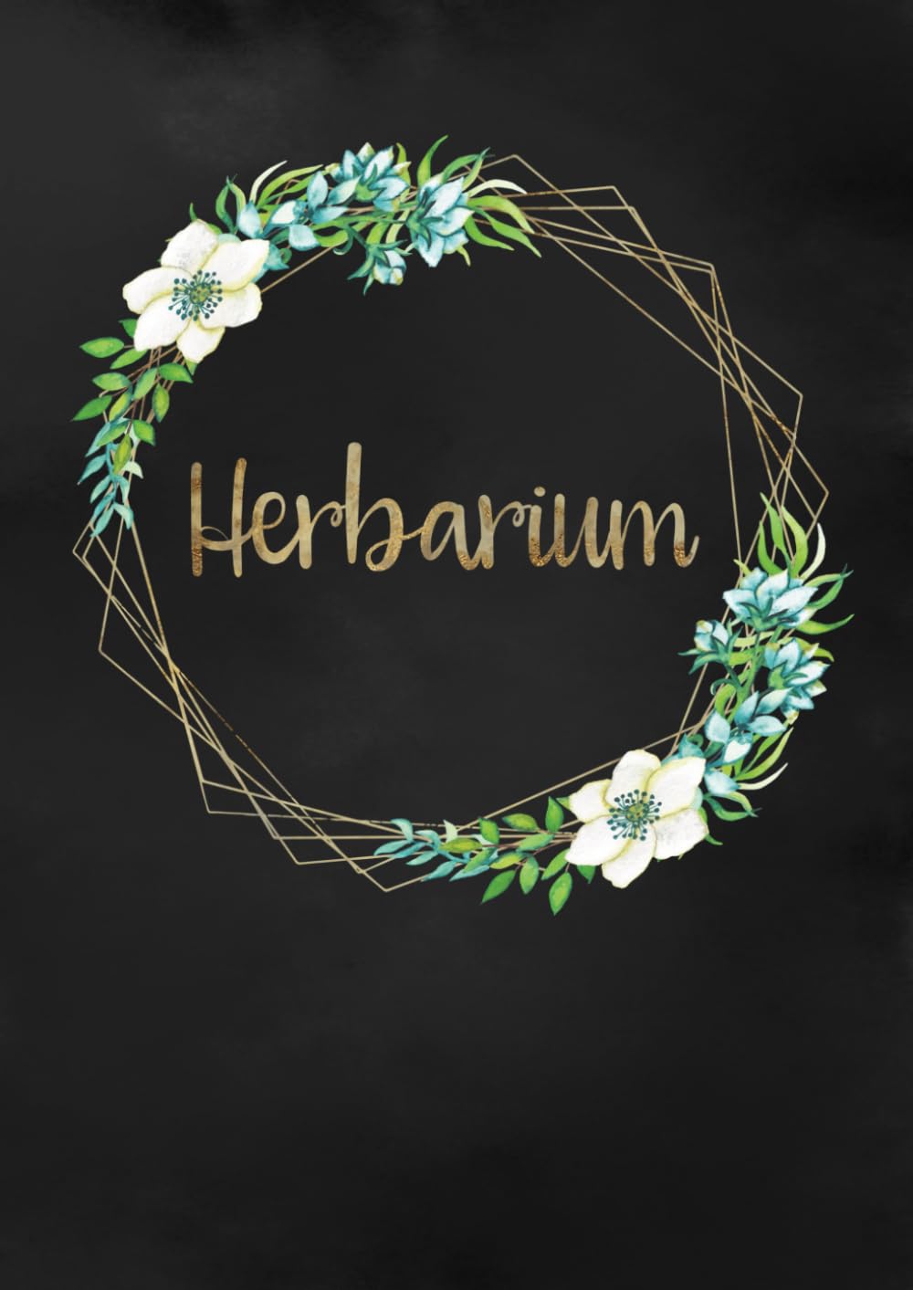 Herbarium: Großzügiges Format zur Pflanzenaufbewahrung | mit vorgefertigten Etiketten zur Pflanzenbestimmung | ausreichend Platz für getrocknete Blüten und Blätter | Motiv: Geometrischer Blumenrahmen Non-fiction