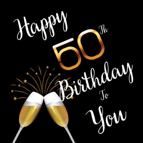 Livre d’or Anniversaire 50 ans - Carnet de félicitations - Cadeau souvenir - Carte à remplir: Livre d’or souple format carré 40 pages à remplir par les invités Non-fiction