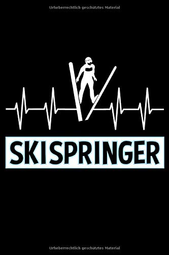 Skispringer Notizbuch aus Leidenschaft: Kariertes DIN A5 Notizbuch Notizheft für Skispringer und Wintersportler Books