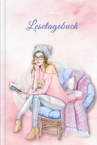 Lesetagebuch: Buchjournal zum Ausfüllen für alle Leseratten und Literaturliebhaber | Motiv: Lesendes Mädchen Contemporary literature Books