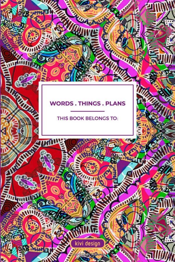 Words . Things . Plans – Softcover Notebook/Journal/Diary/Sketchbook with inspirational quotes Hobbies & Crafts