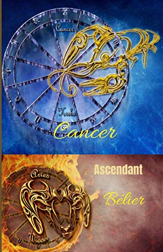 Cancer ascendant Bélier: carnet personnel à remplir | signe astrologique | 100 pages | Format 5,5 X 8,5 Po (environ 13 x 20 cm) book