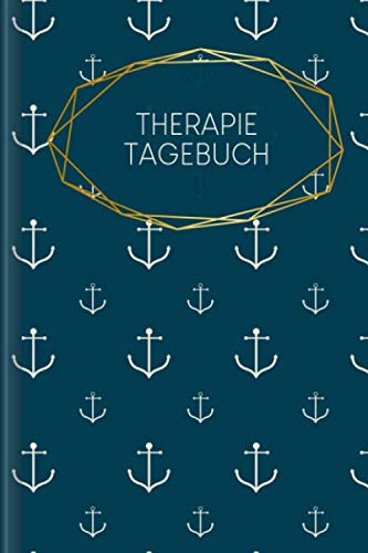 Therapietagebuch: Zum Ausfüllen zur Reflektion & Zusammenfassung der Sitzungen, Erfassung von Vorsätzen & weiteren Fragen | Motiv: Anker Self-help