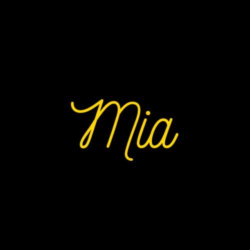 Livre d’or « Mia »: Livre d’or avec le prénom « MIA », événements : anniversaire, ... book
