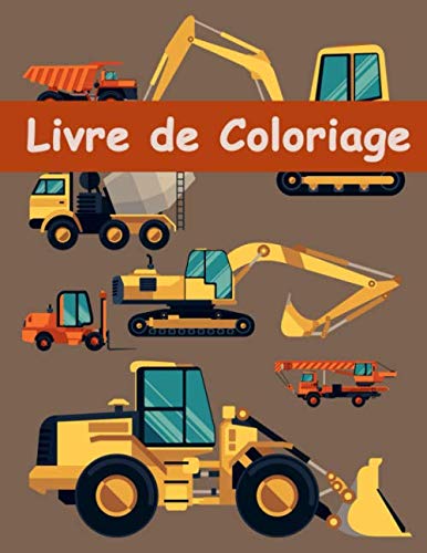 Livre de Coloriage: Engins de Chantier / Véhicules de Construction | Livre de coloriage pour enfants Âge 2-4 Ans Tiptoi & Games