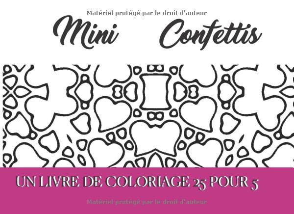 Mini Confettis: Un chouette livre de coloriage géométrique au petit format et petit prix book