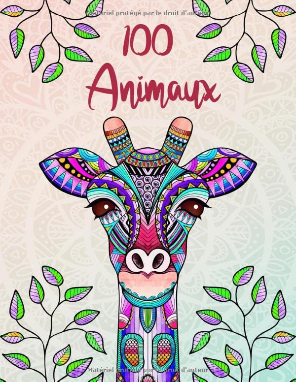 100 Animaux: Livre de coloriage pour adultes: créativité, concentration et détente avec mandalas anti stress pour adultes et BONUS: Code QR avec des mandalas à imprimer Film, Art & Culture