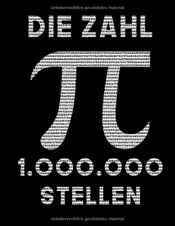 Die Zahl pi: 1.000.000 Stellen Computer Science