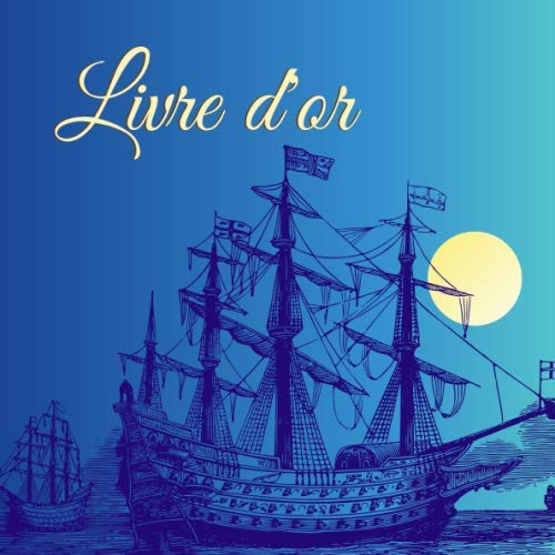 Livre d'or: Un livre d'or original pour de nombreuse occasion, tel que mariage, anniversaire et bien d'autre, thème de la mer, 100 pages décorés book