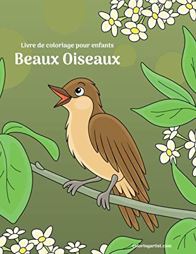 Livre de coloriage pour enfants Beaux oiseaux book