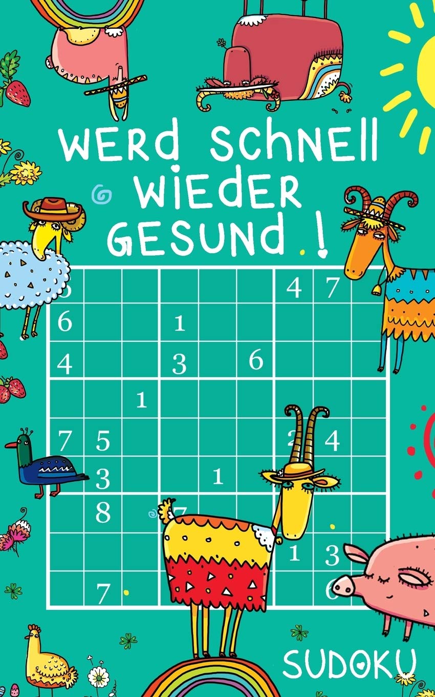 Werd schnell wieder gesund ! - Sudoku: Genesungsgeschenk für Jung und Alt | Rätselbuch zum Zeitvertreib | Kleines Gute Besserung Geschenk zur Aufmunterung Lifestyle