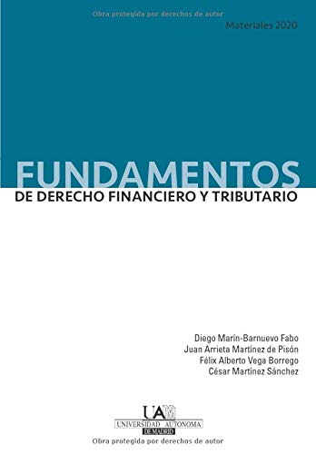 Fundamentos de Derecho Financiero y Tributario. Materiales 2020. Law
