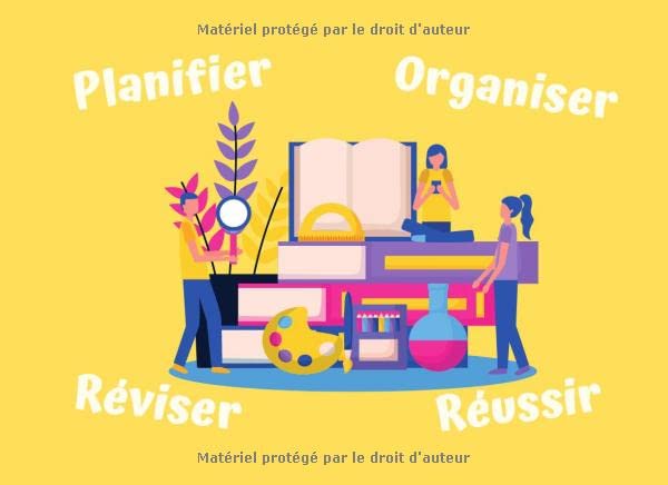 Carnet Planifier, Organiser, Réviser, Réussir mes révisions/études pendant 1 an: Journal de bord d'études pour les collégiens, lycéens, étudiants. book