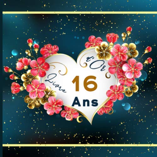 Livre d'or 16 ans: Joyeux anniversaire 16 ans | à Personnaliser Pour les félicitations, dictons, dessins, photos et Registre pour Cadeaux | Format carré | Cadeau à Offrir. book