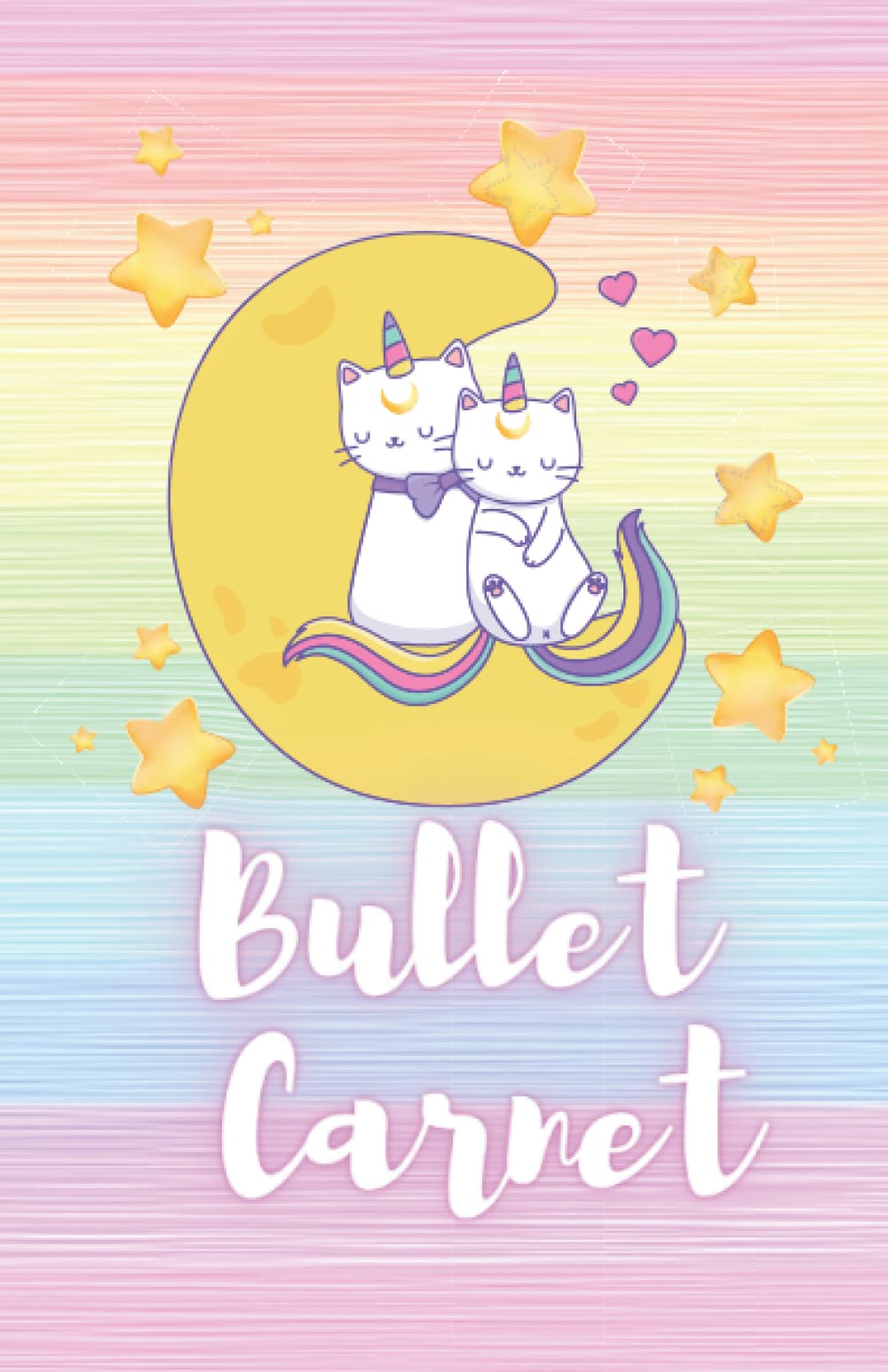 Bullet carnet enfant: Bujo enfant chat licorne | à partir de 7 ans | format A5 | 200 pages blanches pointillées book