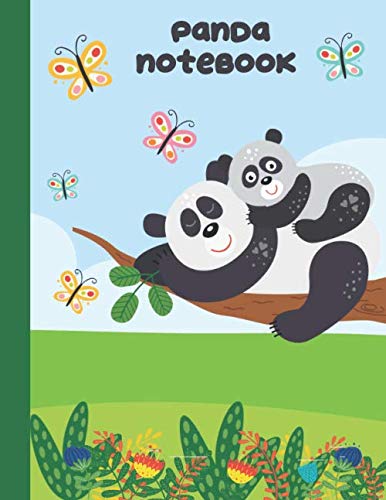 Panda Notebook: Wide Ruled Paper For Kids - Sized 8.5 X 11 With 100 Pages - Cute Mom Panda With Baby Film, Art & Culture