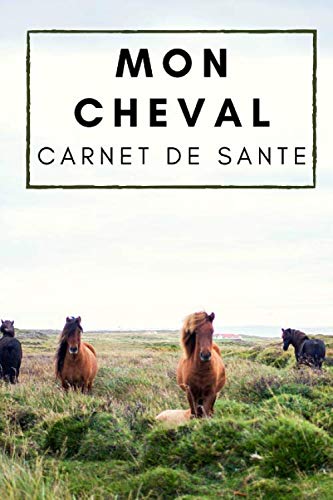 Mon Cheval : Carnet De Sante: Carnet de suivi pratique pour mon cheval, suivi de l'évolution du poids, taille, vaccin, soins book