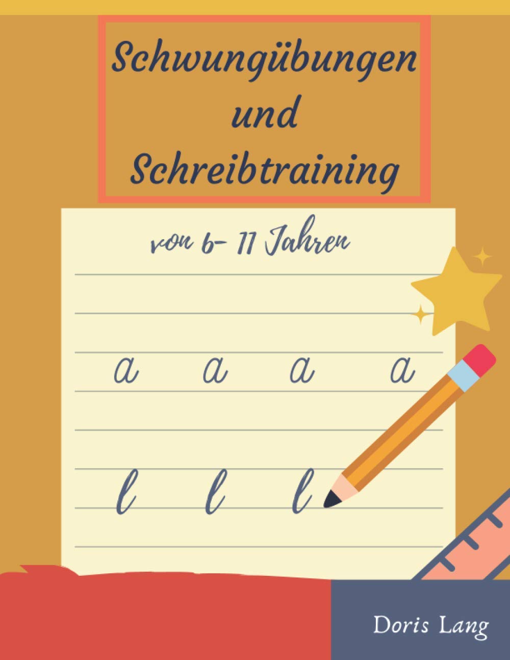 Schwungübungen und Schreibtraining von 6-11 Jahren: Übungsheft für die 1. und 2. Klasse, für Junge und Mädchen, für den Kindergarten, Grundschüler und ... Verbesserte Schönschrift durch Schwungübungen Reading Aloud & Learning to Read
