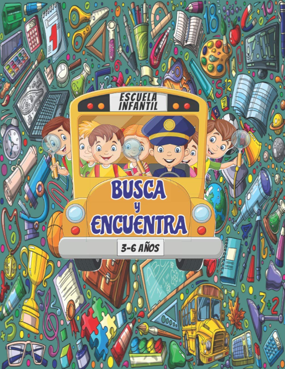 Busca y encuentra - Escuela infantil: Divertido libro de actividades y pasatiempos para niños 3-6 años. Study Guides