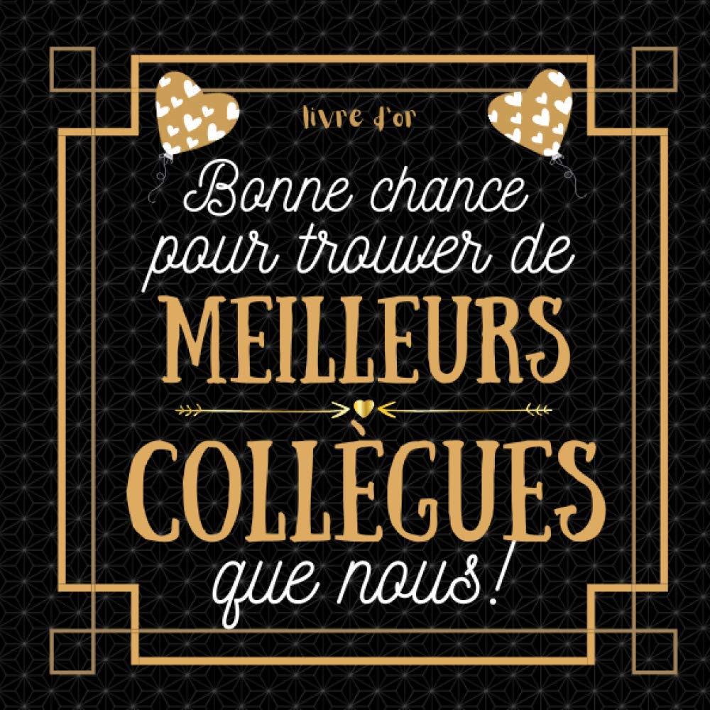 meilleurs collègues: livre d'or depart collegue Travail femme homme , cadeau départ retraite humoristique , Alternative carte depart collegue , à personnaliser de photos et messages Film, Art & Culture
