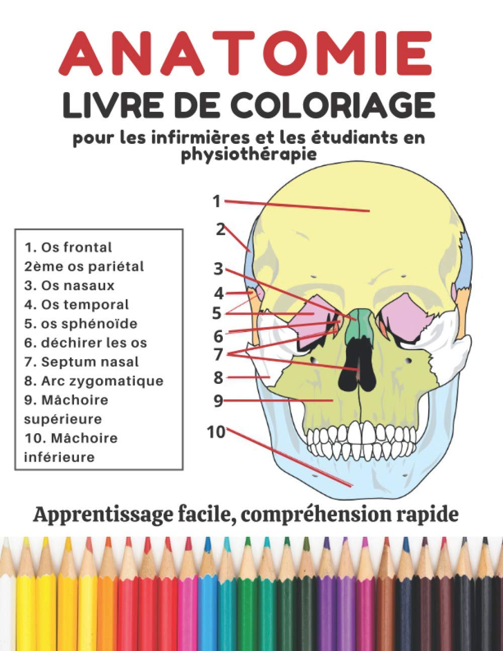 Anatomie livre de coloriage: pour les infirmières et les étudiants en physiothérapie; Apprentissage facile, compréhension rapide book