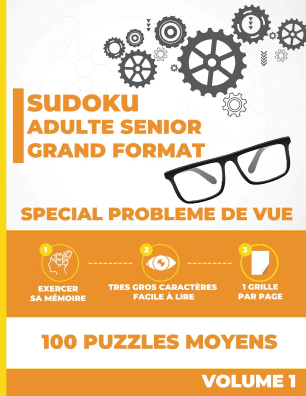 Sudoku Adulte Senior Grand format Spécial problème de vue - Très gros caractères facile à lire: 100 Grilles de Sudoku Moyen de grande taille - Adapté ... malvoyantes - Cadeau pour grand parents Leisure & Fun