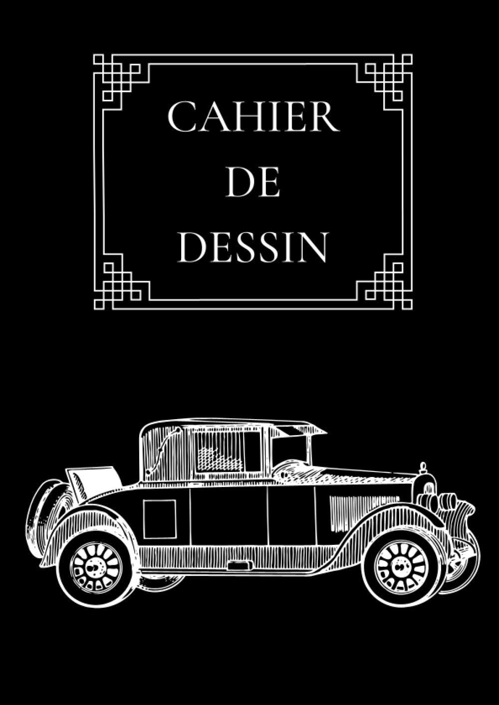 Cahier de dessin Voiture - A4 papier de haute qualité blanc: Livre de croquis, Carnet de dessin 100 pages, grand format pour dessin peinture, aquarelle book