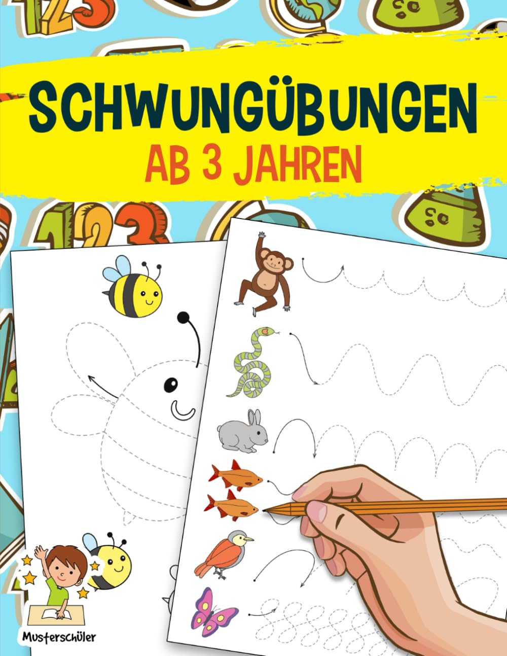 Schwungübungen ab 3 Jahren: Das große Übungsheft zur Förderung der Feinmotorik, Konzentration und Hand-Augen-Koordination - Für den Kindergarten und Vorschule zur Vorbereitung auf das Schreiben Lernen Education & Training
